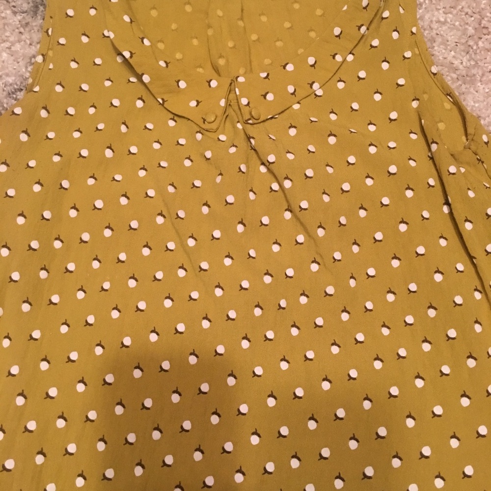 Mustard sleeveless top
